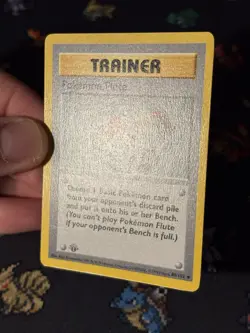 Pokemon Cards Pokemon Flute 86/102 Shadowless Base Set 1ST EDITION WOTC - (NM-) - Image 3