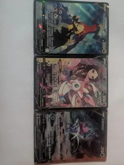 Pokemon TCG 3-Card V Holo Lot: Garchomp TG23, Sylveon TG14, Suicune GG38 - Image 1