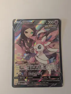 Pokemon TCG 3-Card V Holo Lot: Garchomp TG23, Sylveon TG14, Suicune GG38 - Image 4