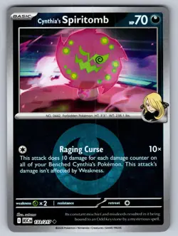 Cynthia's Spiritomb (Energy Symbol Pattern) 133/217 Ascended Heroes Pokemon LP - Image 1