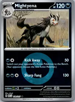 Mightyena (Energy Symbol) 129/217 Ascended Heroes Pokemon Reverse Holo NM/M - Image 1