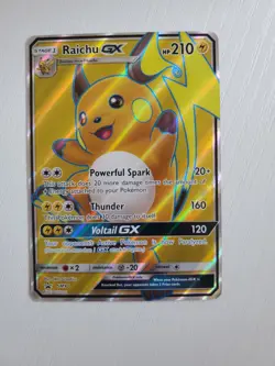 Pokemon TCG Raichu GX Black Star Promo SM90 Holo Card NM Condition - Image 1