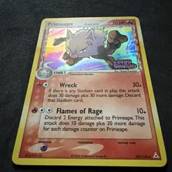 Pokemon Primeape 50/110 EX Holon Phantoms Delta Species Reverse Holo - Image 2