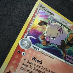Pokemon Primeape 50/110 EX Holon Phantoms Delta Species Reverse Holo - Image 3