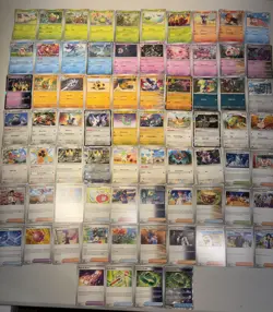 Prismatic Evolutions 74 Card lot Pokemon TCG Uncommon/Common No Duplicates NM-LP - Image 1