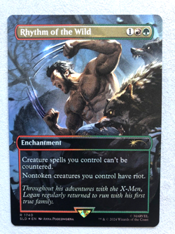 Mtg Carte Magic Secret Lair Marvel Wolverine Rhythm of the Wild English FOIL NM - Image 1