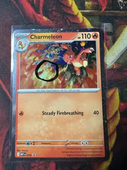 New Chaos Rising Promo Charmeleon Unique SWIRL in Flames MEP 079 PROMO - Image 1