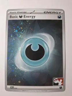 Pokemon -Basic Darkness Energy - SVE015 - Prize Pack S6 - With 2x Swirl- Stamped - Image 2