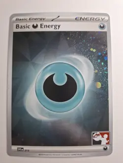 Pokemon -Basic Darkness Energy - SVE015 - Prize Pack S6 - With 2x Swirl- Stamped - Image 4