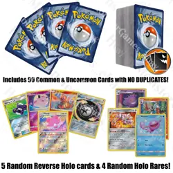 Pokemon Card Lot 100 OFFICIAL TCG Cards + Ultra Rare | GX EX V OR FULLART! GIFT - Image 2