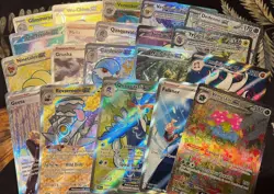 Pokemon Card Lot 100 Official TCG Cards Ultra Rare Included EX GX V MEGA + HOLOS - Image 5
