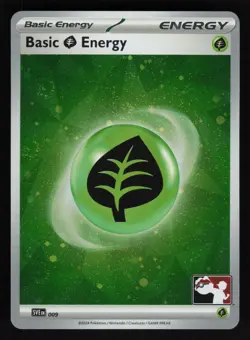 Basic Grass Energy (Cosmos Holo) 009 Holo Prize Pack Series Cards Pokemon Holo - Image 1