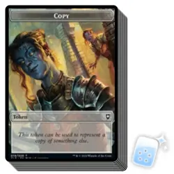 10 pcs JAPANESE COPY TOKEN (19/20) Commander Legends: Battle For Baldur's Gate - Image 1