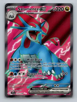 Pokemon SV09: Journey Together #177/159 Salamence ex - Image 1