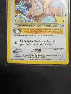 Cleffa 20/111 Celebrations Holo Pokemon Card NM - Image 2