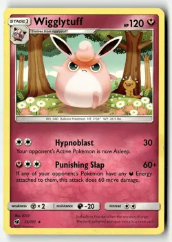 Wigglytuff 72/111 Rare Crimson Invasion Pokemon Lightly Played - Image 1