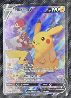 Pikachu V TG16/TG30 Holo Rare Lost Origin Trainer Gallery Pokemon TCG -LP 🔥🔥 - Image 1