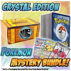 Pokemon TCG Card Mega Pack Mystery Bundle -Crystal Edition- 1 Random EX, GX, V - Image 1