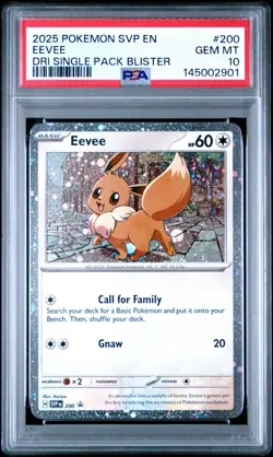 Eevee SVP 200 Pokemon S&V: Destined Rivals PSA 10 Gem Mint - Image 1