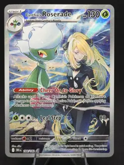 Pokemon TCG Cynthia's Roserade 184/182 Destined Rivals Illus. - Image 1