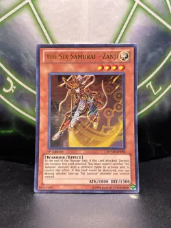 Yugioh The Six Samurai - Zanji RYMP-EN092 1st Edition Ultra Rare NM - Image 1