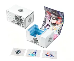 Yugioh White Forest Theme Leather Deck Box - TCG/CCG Storage Box (Color White) - Image 1