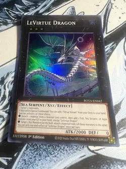 YU-GI-OH! LeVirtue Dragon ROTA-EN042 Super Rare NM 1st Edition - Image 1