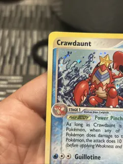 Pokemon TCG Crawdaunt 2003 EX Dragon 3/97 Holo Rare(SwirlsU)- NM - Image 2