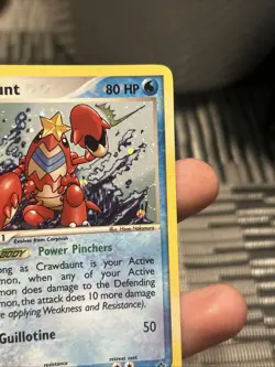 Pokemon TCG Crawdaunt 2003 EX Dragon 3/97 Holo Rare(SwirlsU)- NM - Image 3