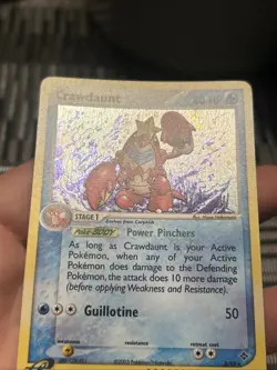 Pokemon TCG Crawdaunt 2003 EX Dragon 3/97 Holo Rare(SwirlsU)- NM - Image 4