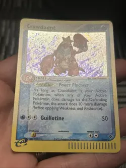 Pokemon TCG Crawdaunt 2003 EX Dragon 3/97 Holo Rare(SwirlsU)- NM - Image 5