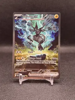 Zekrom EX #166/086 Pokemon SV Black Bolt Special Illustration Rare Holo - Image 1