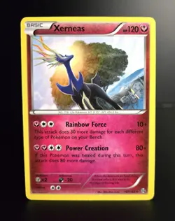 Pokemon TCG - XERNEAS - 107/162 - Rare - XY BREAKthrough (2015) - NM+ - Image 1