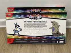 Lot of 2 Pokemon Prismatic Evolutions Lucario Ex Tyranitar Ex Premium Collection - Image 2