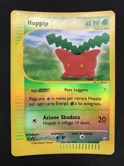 Pokemon Hoppip 83/147 Aquapolis Holo Reverse Unlimited Wizards ITA Carte Vintage - Image 1