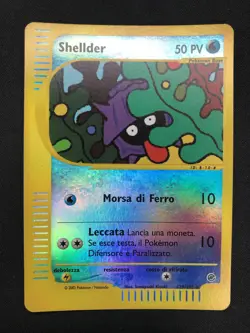 Pokemon Shellder 129/165 Expedition Holo Reverse Wizards ITA Carte Vintage - Image 1