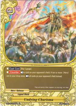 Bushiroad Future Card Buddyfight Undying Charisma S-BT05/0042EN U Legend World - Image 1