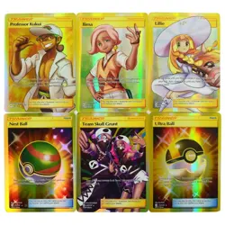 120 PCS Poke-cards TCG GX Card Lot Ultra Rare Holo Trainer Trading Cards USA - Image 3