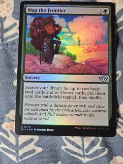 Map the Frontier FOIL Outlaws of Thunder Junction MTG Magic - Image 2