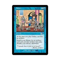 WOTC MtG Urza's Legacy Tinker (U) VG - Image 1