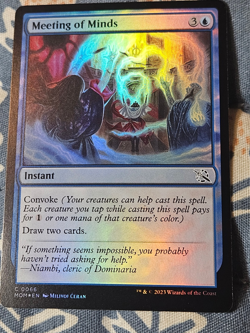 Meeting of Minds FOIL (66/548) March of the Machine MTG Magic - Image 3