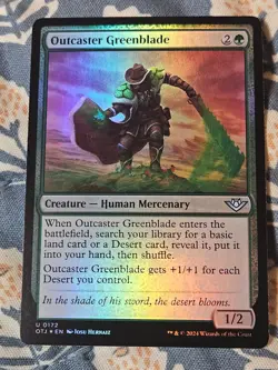 Outcaster Greenblade FOIL Outlaws of Thunder Junction MTG Magic - Image 1