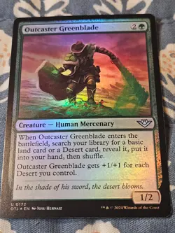 Outcaster Greenblade FOIL Outlaws of Thunder Junction MTG Magic - Image 2