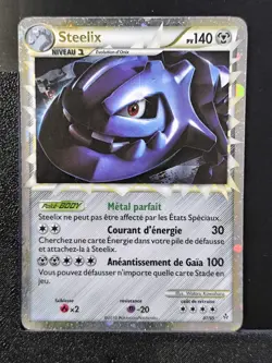 Carte Pokemon Steelix 87/95 PRIME HS Dechainement HGSS FR 1 - Image 2