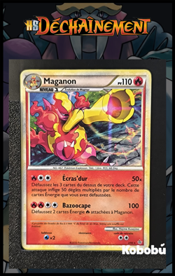 Carte Pokemon Maganon 2/95 Holo HS Dechainement HGSS FR 2 - Image 1