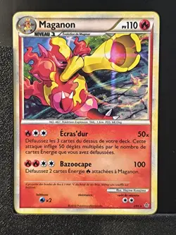 Carte Pokemon Maganon 2/95 Holo HS Dechainement HGSS FR 2 - Image 2
