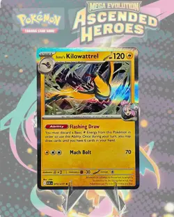 Iono's Kilowattrel 072/217 Me: Ascended Heroes Holo NM Pokemon TCG - Image 1