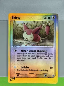Skitty 44/109 Reverse Holo Ruby & Sapphire 2003 Pokemon TCG - Image 1