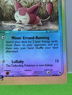 Skitty 44/109 Reverse Holo Ruby & Sapphire 2003 Pokemon TCG - Image 5