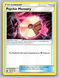 Psychic Memory 98/111 Crimson Invasion Pokemon Trainer Item Tool Silvally-GX - Image 1